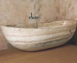Boxart Travertino ванны из натурального камня травертин