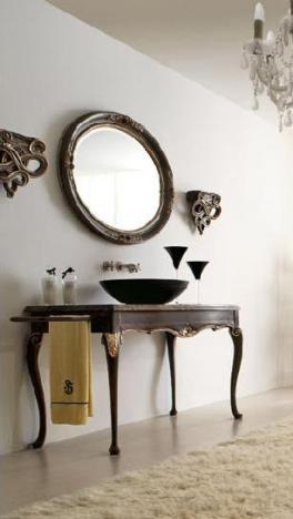 Мебель для ванной. Bianchini & Capponi умывальник с зеркалом