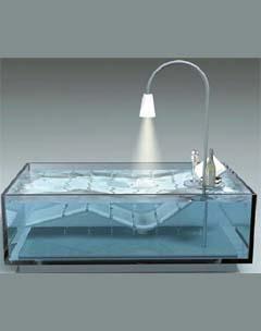 Hoesch стеклянная ванна Water Lounge